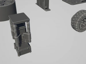 hard surface kitbash pack - 60 objects 3D Model