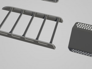hard surface kitbash pack - 60 objects Modèle 3D