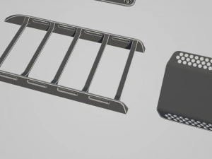 hard surface kitbash pack - 60 objects 3D Model