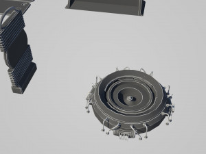 hard surface kitbash pack - 60 objects Modèle 3D