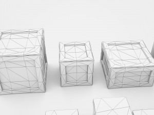 wooden crates and boxes pack 3D Модель