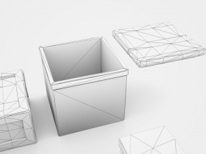wooden crates and boxes pack 3D Модель