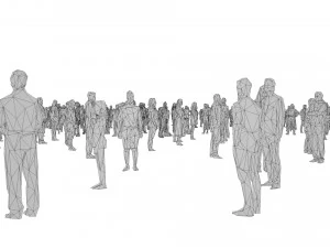 low poly people pack - 296 pieces 3D Model