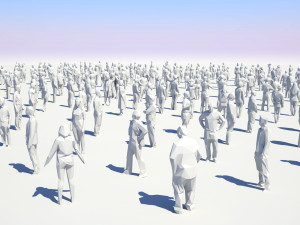 low poly people pack - 296 pieces 3D Модель