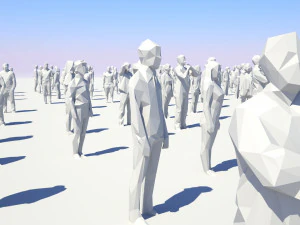 low poly people pack - 296 pieces 3D Model