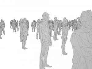low poly people pack - 296 pieces 3D Model