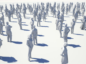 low poly people pack - 296 pieces 3D Модель