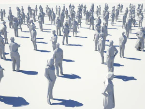 low poly people pack - 296 pieces 3D Model