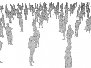low poly people pack - 296 pieces 3D Модель