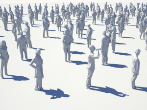 low poly people pack - 296 pieces 3D Модель