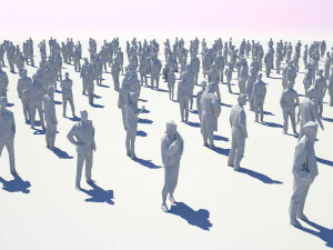 low poly people pack - 296 pieces 3D Model