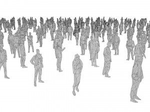 low poly people pack - 296 pieces 3D Модель