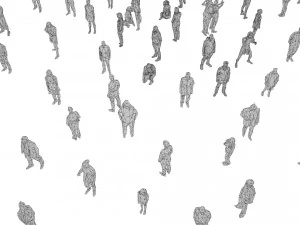 low poly people pack - 296 pieces 3D Model