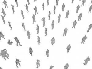 low poly people pack - 296 pieces 3D Model