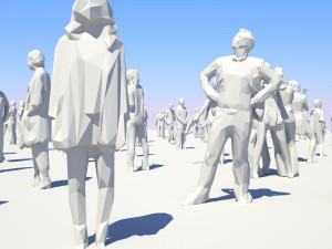low poly people pack - 296 pieces 3D Модель