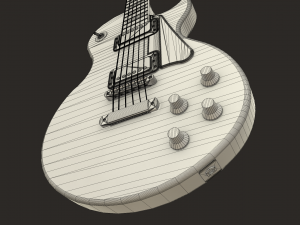 electric guitar pbr Modèle 3D