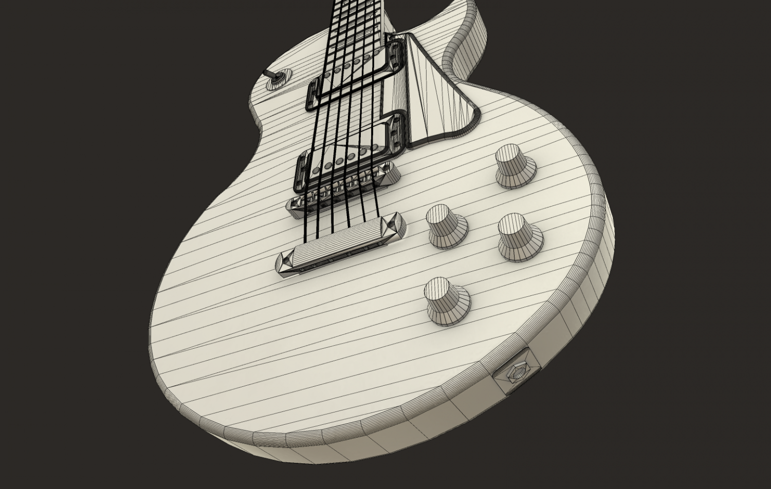 3д модель гитары. Гитара 3д модель.