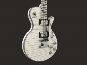 electric guitar pbr Modèle 3D