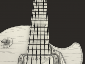 electric guitar pbr Modèle 3D