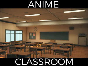 アニメ教室 3Dモデル