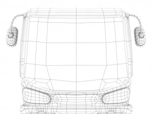 cartoon bus 3D Model