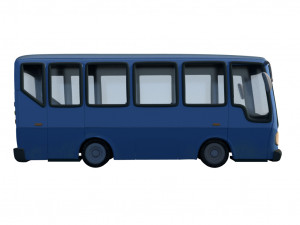 cartoon bus 3D 模型