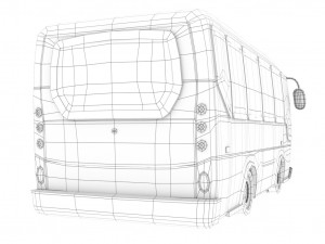 cartoon bus 3D 模型