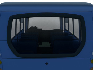 cartoon bus 3D 模型