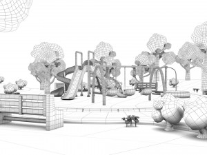toon playground 3D Модель
