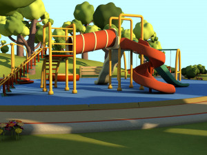 toon playground 3D Модель