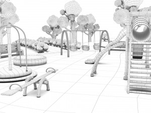 toon playground 3D Модель