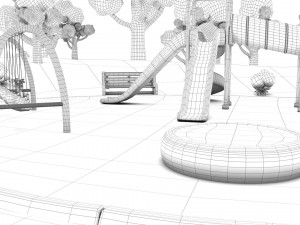 toon playground 3D Модель
