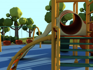 toon playground 3D Модель
