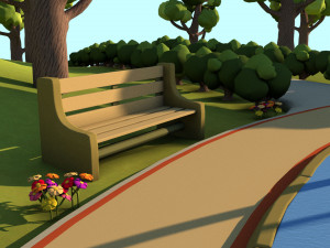 toon playground 3D Модель