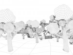 toon playground 3D Модель