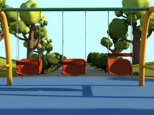 toon playground 3D Model