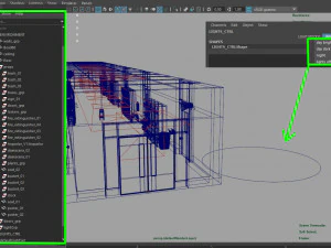 koridor sekolah Model 3D