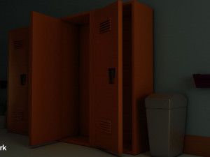 school corridor 3D Модель