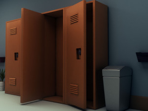 school corridor 3D Модель