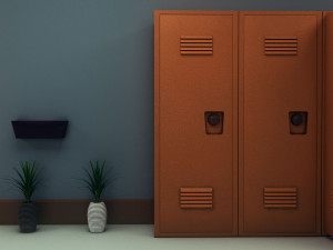 school corridor 3D Модель