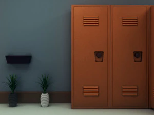 koridor sekolah Model 3D