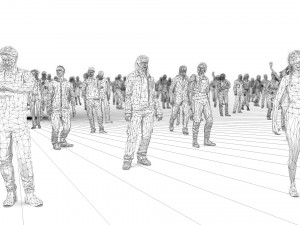 200 colorful low poly people collection Model 3D