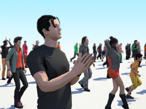 200 colorful low poly people collection Model 3D