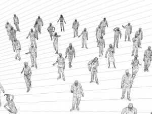 200 colorful low poly people collection Model 3D