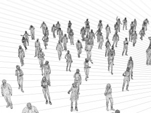 200 colorful low poly people collection Model 3D