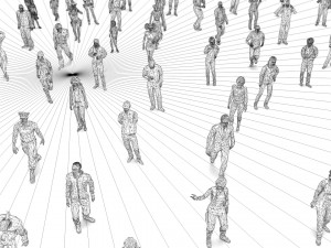 200 colorful low poly people collection Model 3D