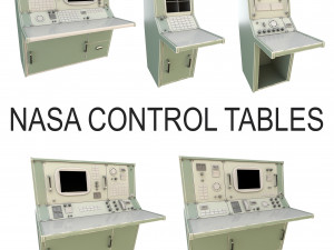 nasa control tables pbr 3D Model