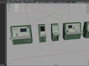 nasa control tables pbr 3D Model
