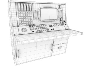 nasa control tables pbr 3D Model