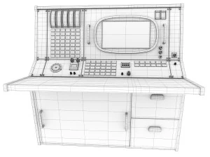 nasa control tables pbr 3D Model